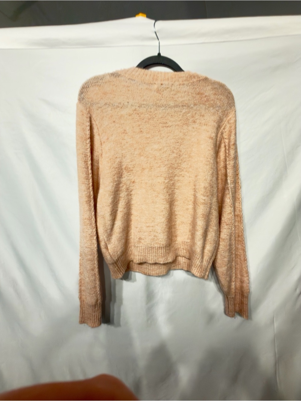 Lush Long Sleeve Lace Ruffle Sweater Size Large - Picture 11 of 12